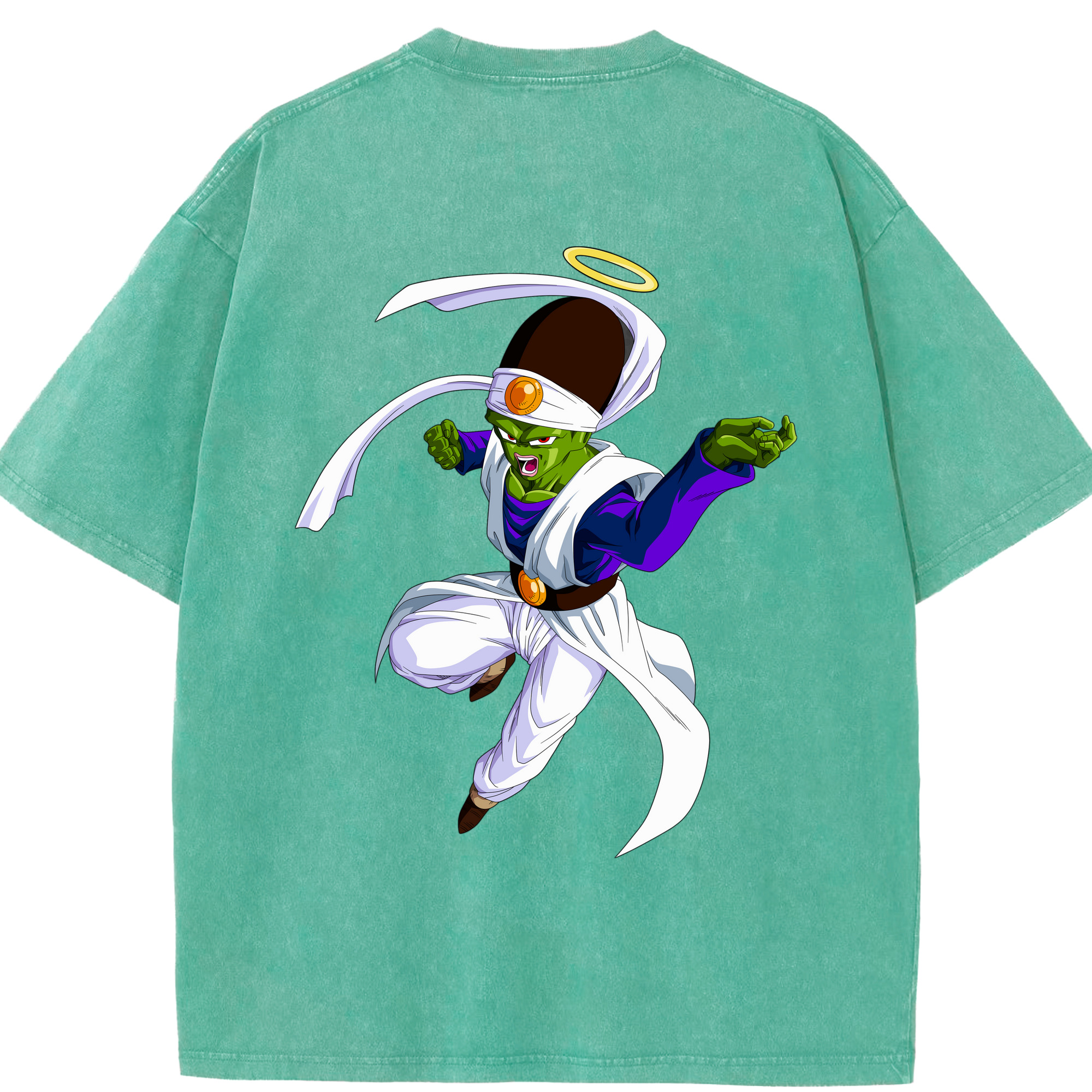 （画像用） ドラゴンボール パイクーハン DRAGON BALL Pikkon 綿100% ヴィンテージ風 半袖Tシャツ（背面プリント）